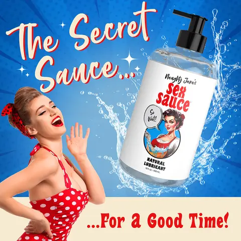 Naughty Jane's Sex Sauce Natural Lubricant 16 oz.