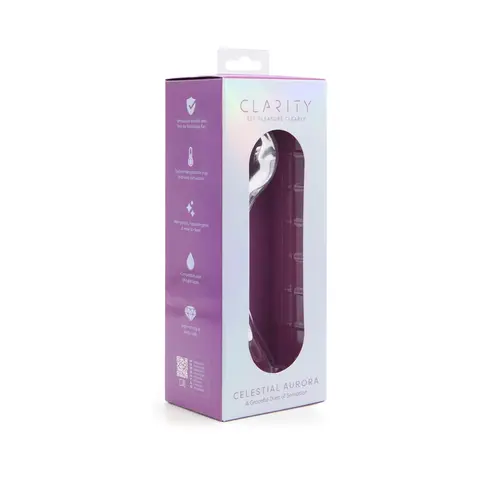 Clarity Celestial Aurora Glass Dildo
