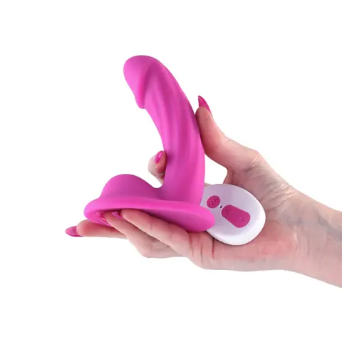 Colours Curve Vibrating 5 in. Dildo in Pink