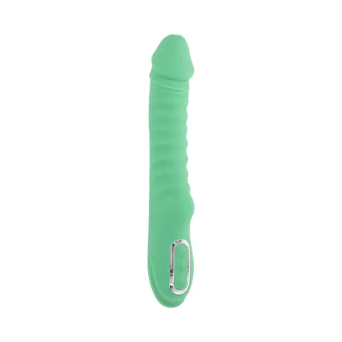 Evolved Full Throttle Rechargeable Warming Vibrator Silicone Mint Green