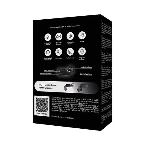 SVibe Snail Evo Rechargeable Masturbator Black