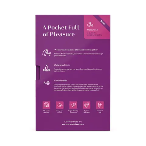 Womanizer Starlet 3 Rechargeable Silicone Compact Pleasure Air Clitoral Stimulator Turquoise in Violet