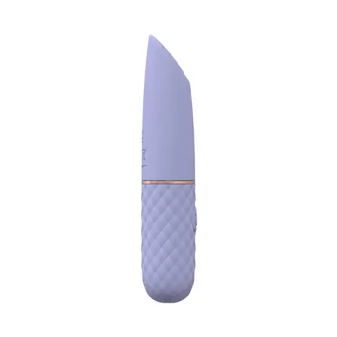 LoveLine Beso 10 Speed Vibrating Mini-Lipstick Silicone Rechargeable Waterproof in Lavender
