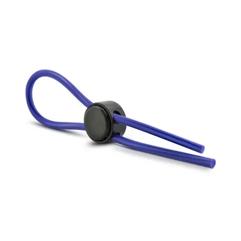 Stay Hard Silicone Loop Lasso/Bolo Cockring in Blue