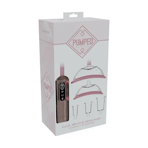 PUMPED Automatic Rechargeable Vulva, Breast & Nipple Pump in Rose Gold