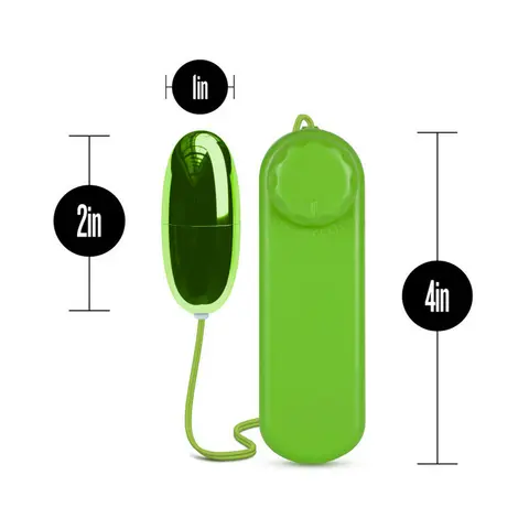 B Yours Power Bullet Remote-Controlled Egg Vibrator Lime