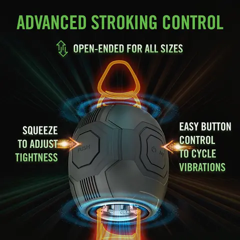 M for Men Dome X Vibrating Masturbator Black