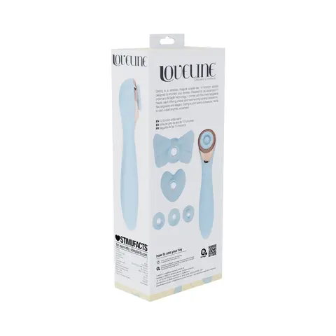 LoveLine Darling AirTapTech Rechargeable Vibrator in Blue