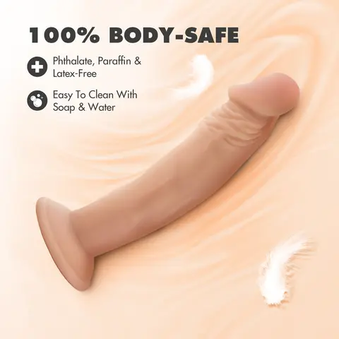 Dr. Skin Dr. Small Realistic 6.5 in. Dildo in Beige