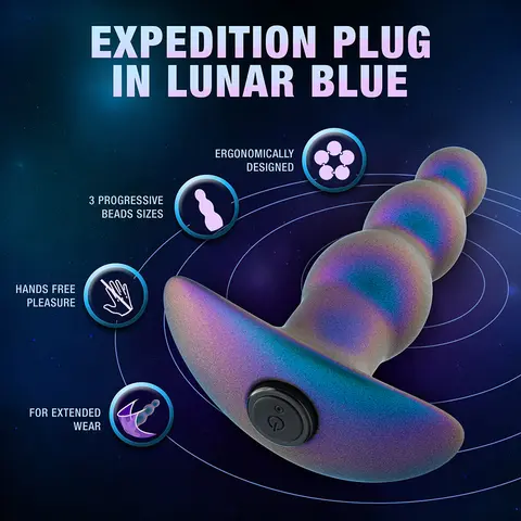 Anal Adventures Matrix Expedition Plug Lunar Blue