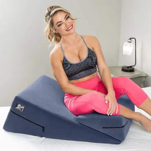 Liberator Wedge & Ramp Sex Combo Original Size Décor Velvet in Blue