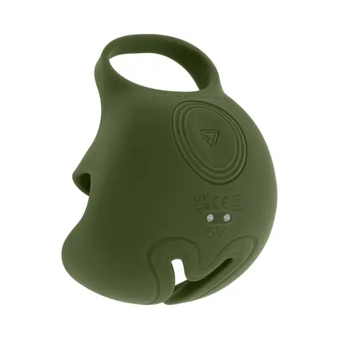 Zero Tolerance Nutty Buddy Rechargeable Cock Ring Stimulator Silicone Green