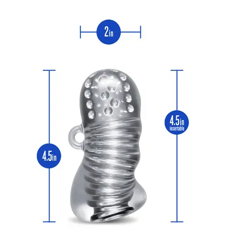 RIZE! Squeezy Ergonomic Stroker Clear