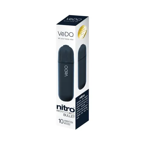 VeDO Nitro Rechargeable Bullet Vibe in Black