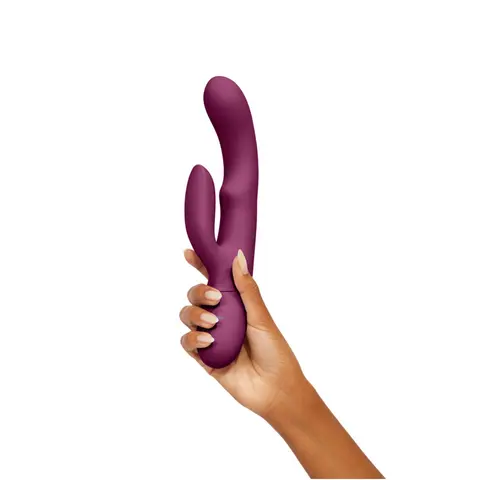 FemmeFunn Balai Rechargeable Silicone Swaying Motion Dual Stimulation Vibrator Light in Fuchsia