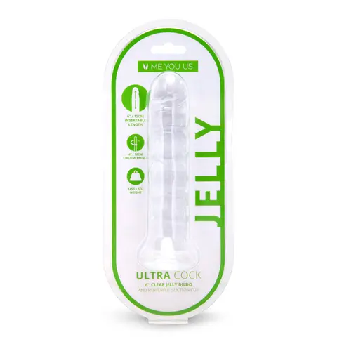 Me You Us Ultracock Clear Jelly 6 in. Dong