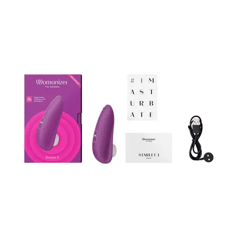 Womanizer Starlet 3 Rechargeable Silicone Compact Pleasure Air Clitoral Stimulator Turquoise in Violet