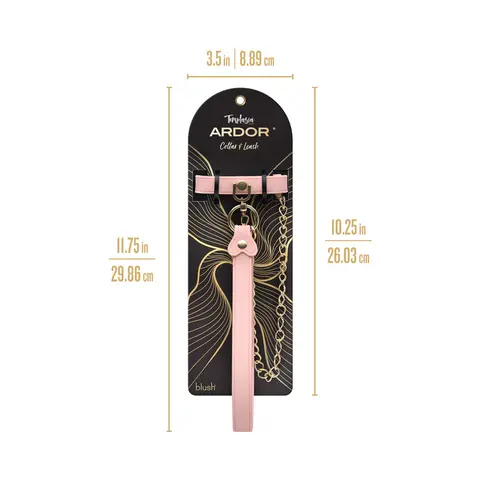 Temptasia Ardor Collar & Leash in Pink