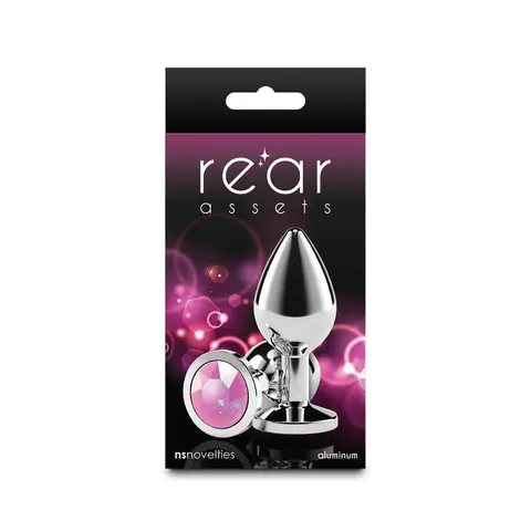 Rear Assets Silver Medium Pink Gem