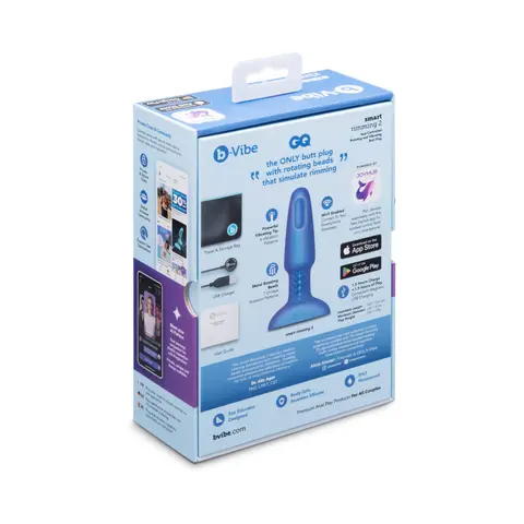 b-Vibe Smart Rimming 2 App-Controlled Rotating and Vibrating Butt Plug