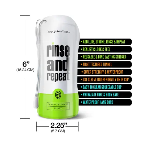 Happy Ending Rinse And Repeat Classic Stroker - Pussy