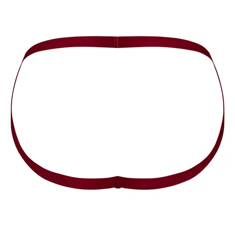 Male Power Lucifer Strappy Jock Burgundy L/XL
