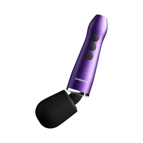 Doxy Go Travel-Sized Wand Massager in Purple