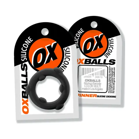 Oxballs Spinner Single Silicone Ring in Black