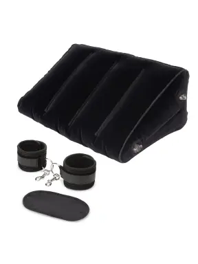inflatable position wedge with detachable cuffs