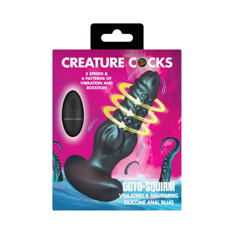 Creature Cocks Octo-Squirm Vibrating & Squirming Silicone Anal Plug
