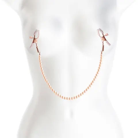 Bound Nipple Clamps DC1 in Rose Gold