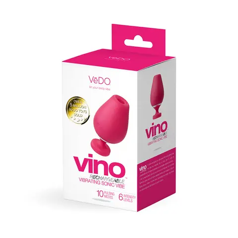 VeDO Vino Rechargeable Vibrating Sonic Vibe in Pink