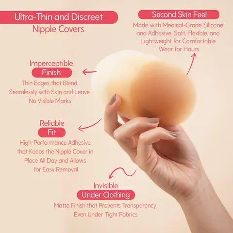 UVA Circular Nipple Covers in Nude