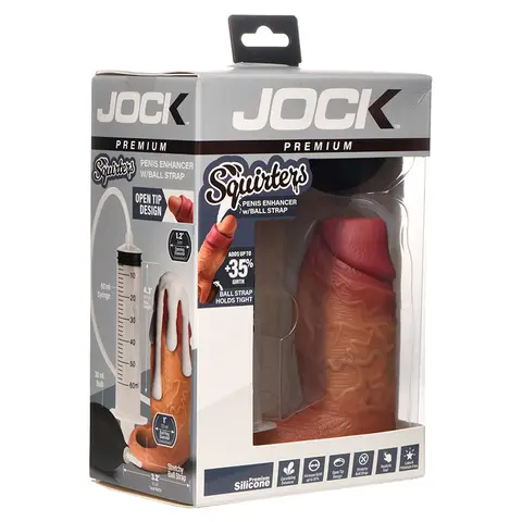 Jock Enhancers Squirting Silicone Penis Medium
