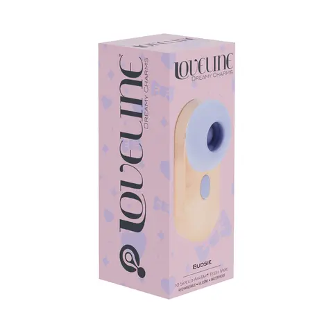 LoveLine Budsie AirTapTech Rechargeable Vibrator in Lavender