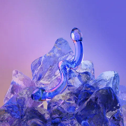 Biird x Wicul OhWii Double-Ended Glass Dildo for G-Spot & P-Spot