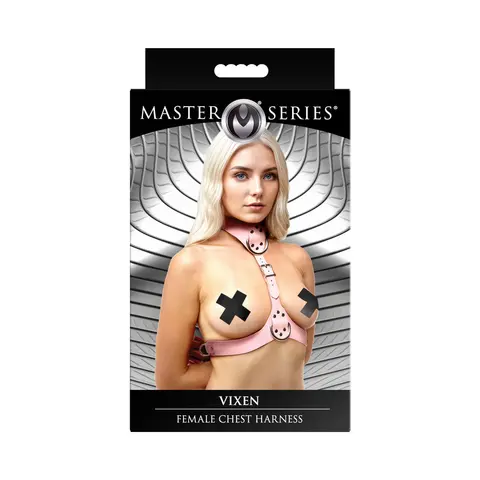 Master Series Vixen Chest Harness in Pink