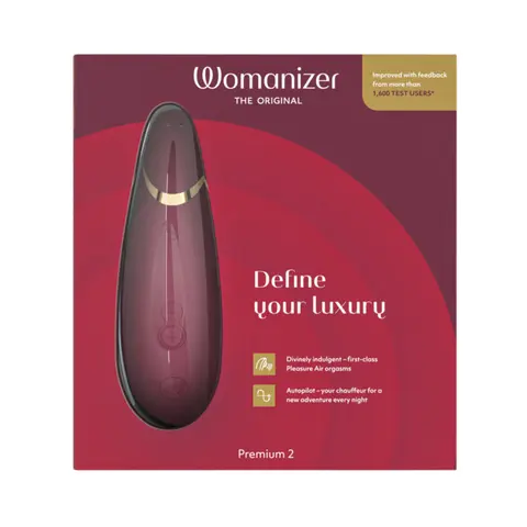 Womanizer Premium 2 Rechargeable Silicone Luxurious Pleasure Air Clitoral Stimulator