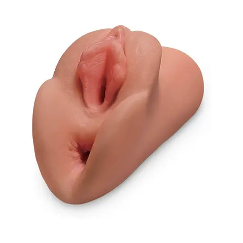 PDX Plus Perfect Pussy Double Stroker in Tan