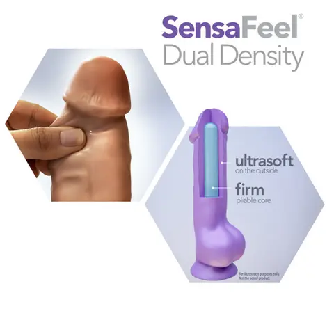 Au Naturel Jack 7 in. Posable Dual Density Dildo in Tan