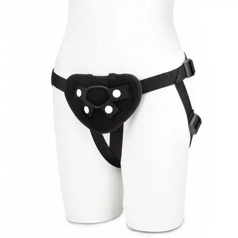 Lux Fetish Neoprene Strap-On Harness in Black