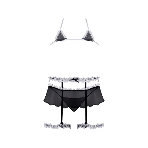 Magic Silk Sexy Time Frills & Thrills Black S/M