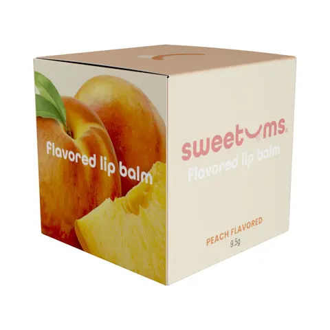 Sweetums Flavored Lip Balm in Peach