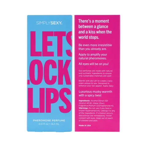 Simply Sexy Let's Lock Lips Pheromone Infused Perfume 0.3 oz.