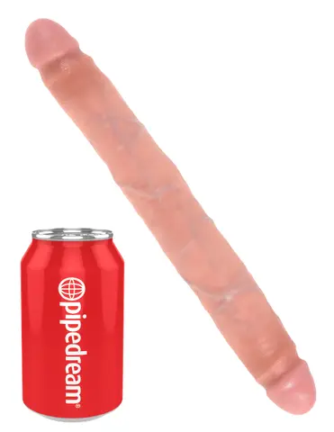King Cock 12" Slim Double Dildo