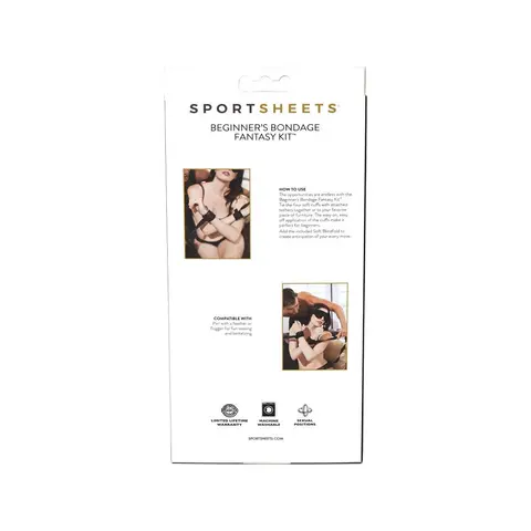 Sportsheets Beginner's Bondage Fantasy Kit Black