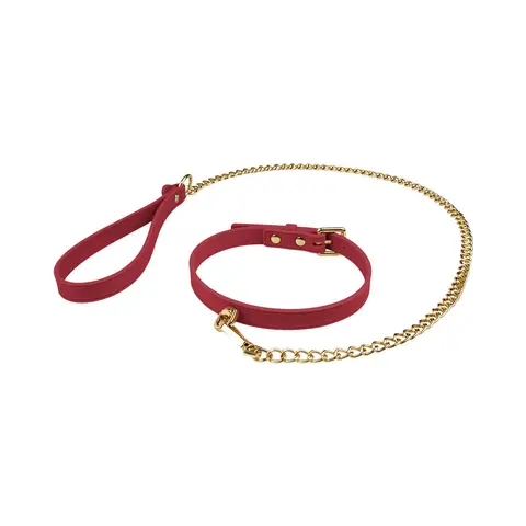 Temptasia Ardor Collar & Leash in Red