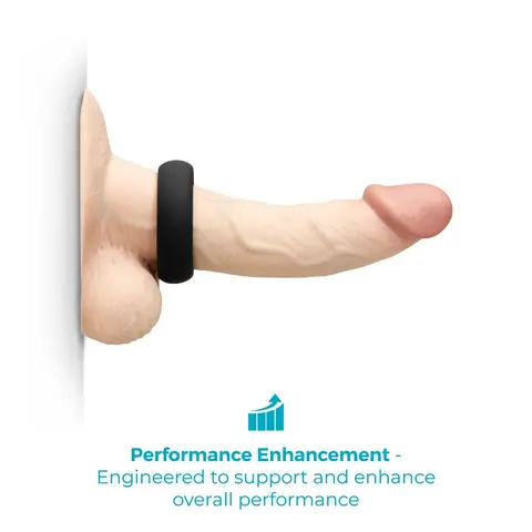 b-Vibe Snug Ring 45mm Snug Fit Silicone C-Ring in Black
