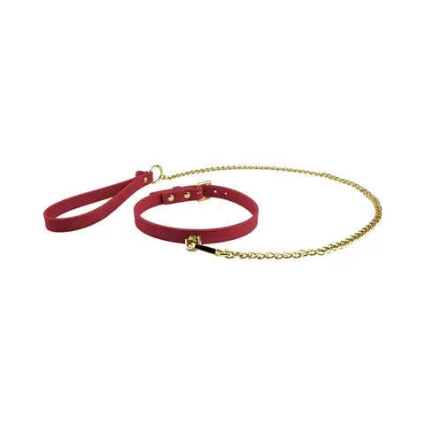 Temptasia Ardor Collar & Leash in Red