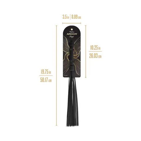 Temptasia Ardor Flogger in Black